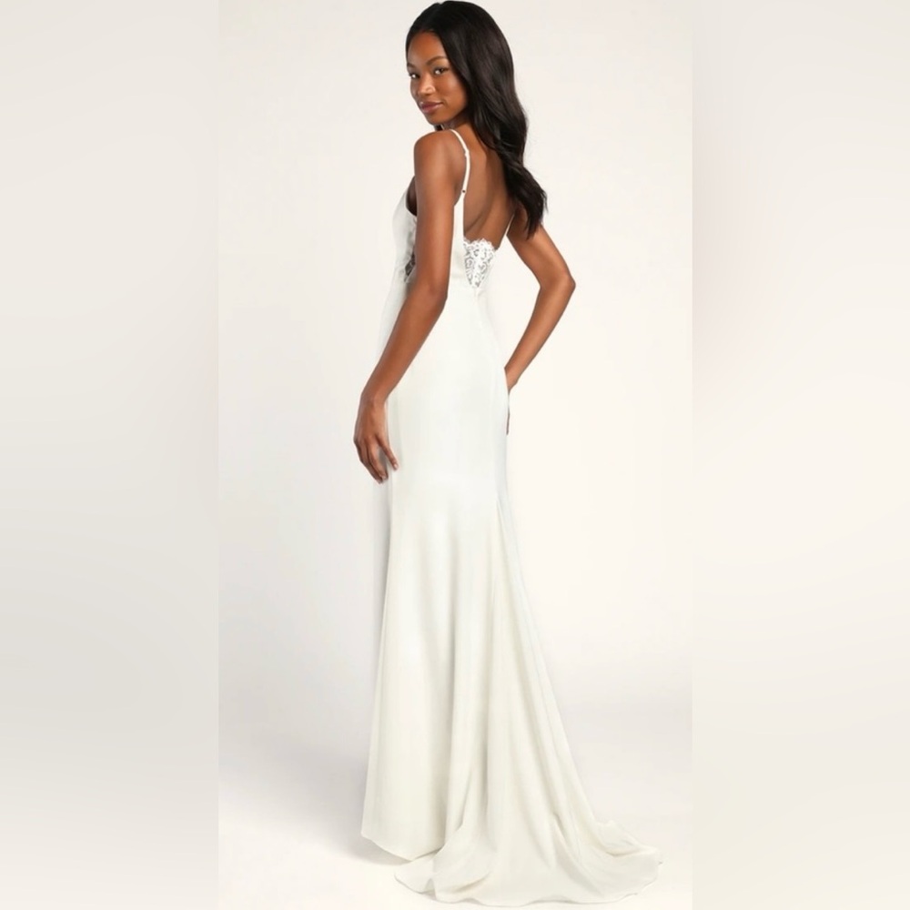 Elegant White Evening Gown